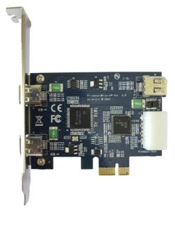 FireBoard Blue-e™ 1394a OHCI PCI-Express adapter (new model)